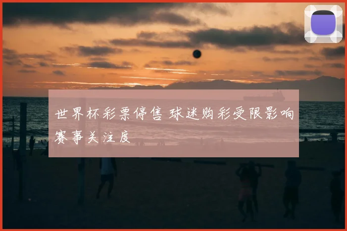 世界杯彩票停售 球迷购彩受限影响赛事关注度